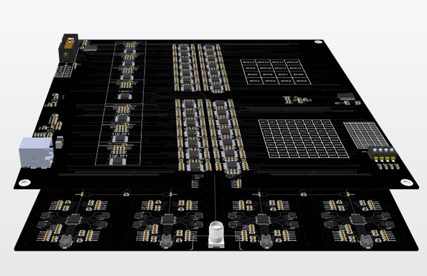 C-Band 4T/4R CMOS BFICs